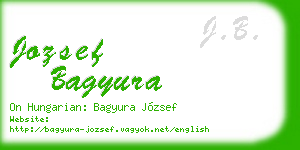 jozsef bagyura business card